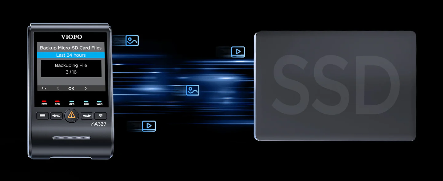 Hỗ trợ sao lưu vào SSD