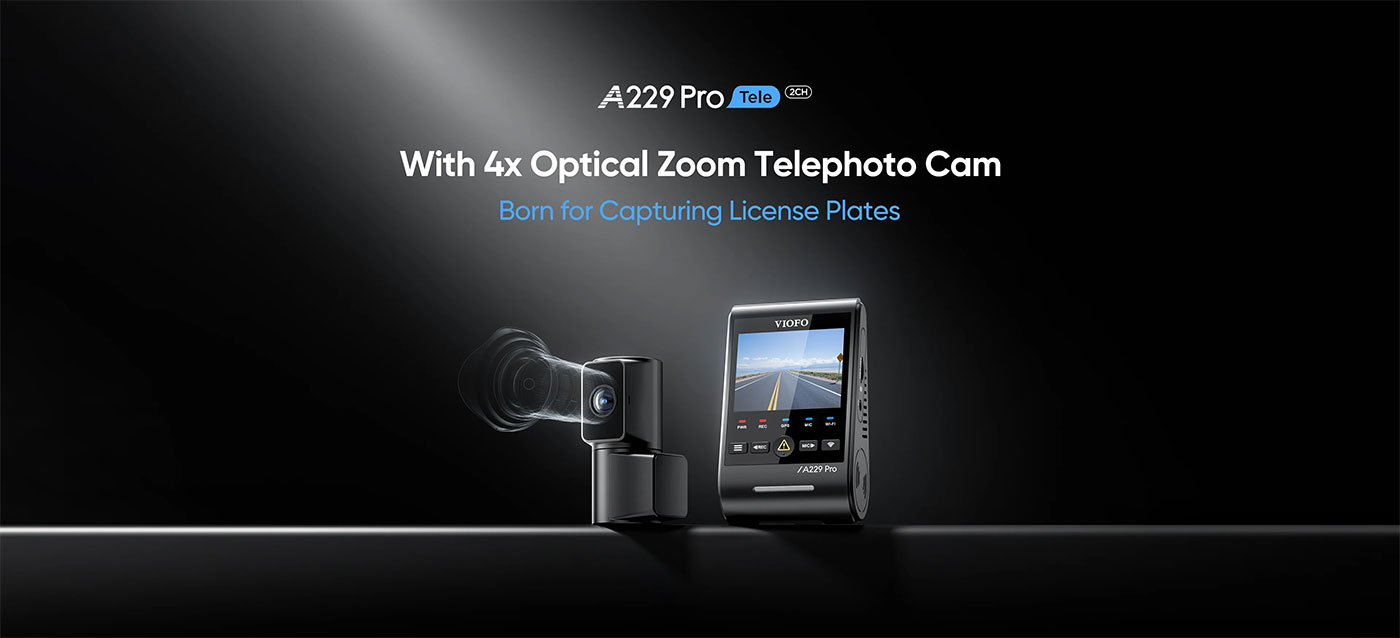 Camera VIOFO A229 Pro Tele 2CH 