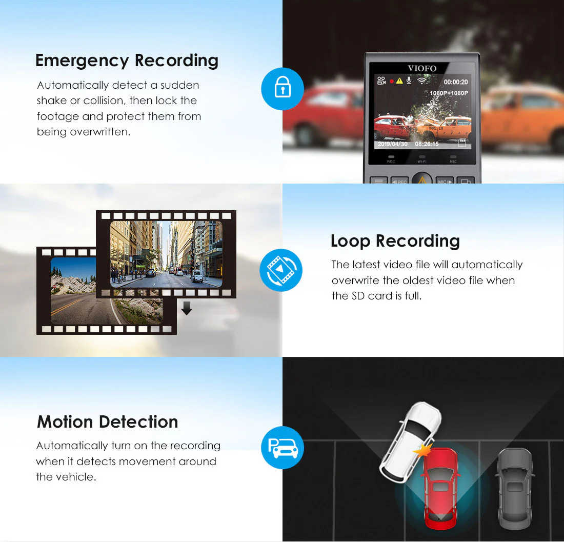 Camera hành trình trước VIOFO A129 Pro Ultra 4K Wi-Fi GPS