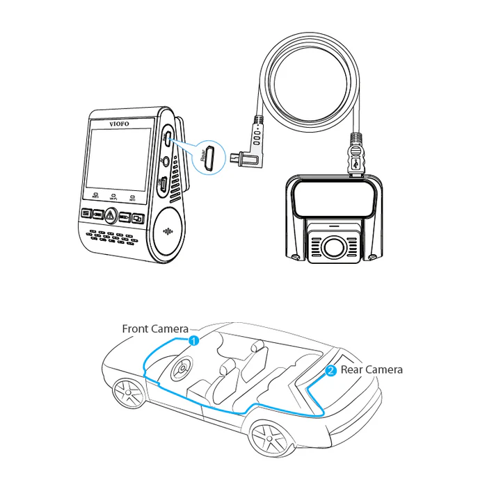 Cáp sau VIOFO A129 Series