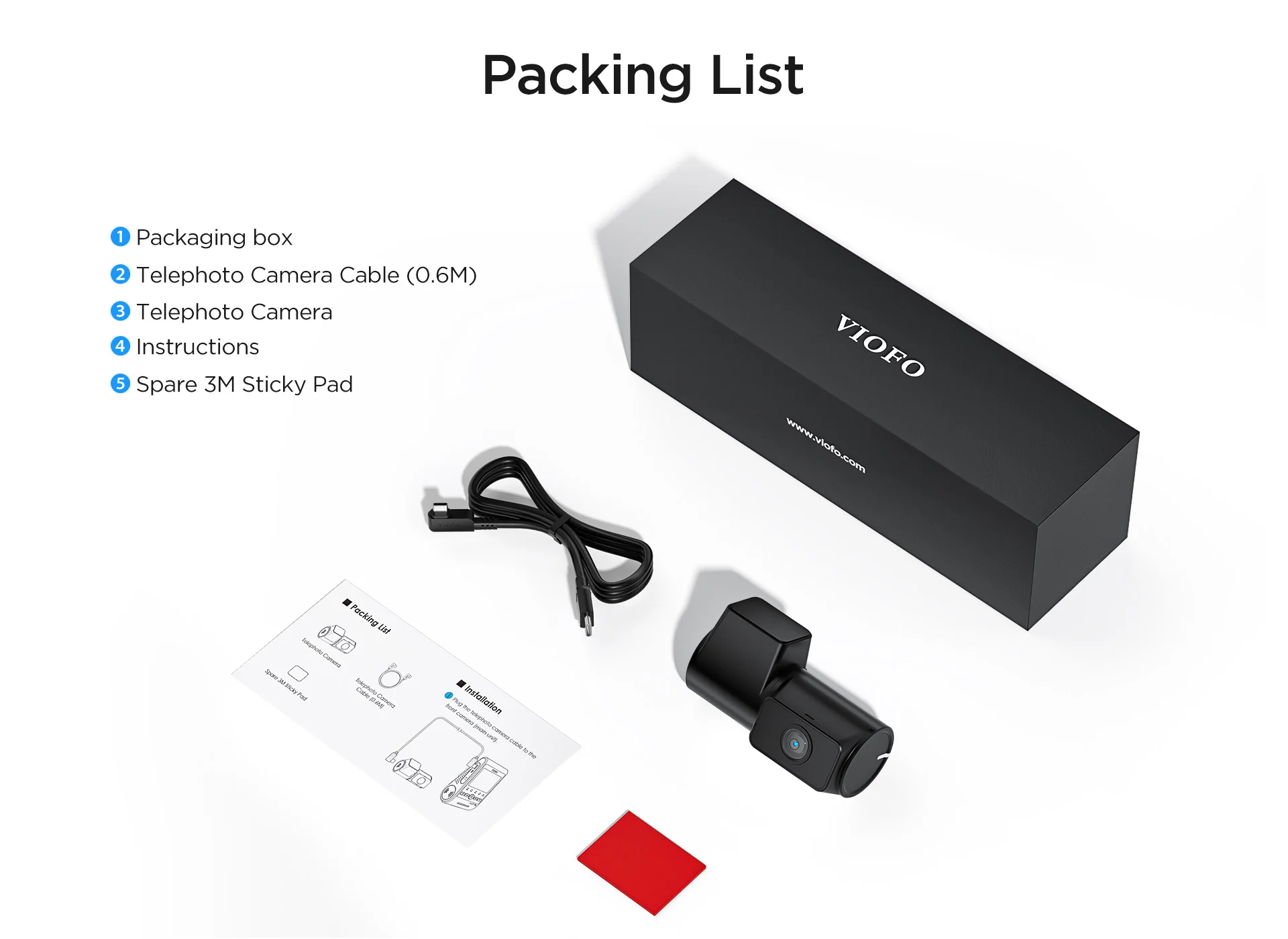 Camera Tele VIOFO RTC300