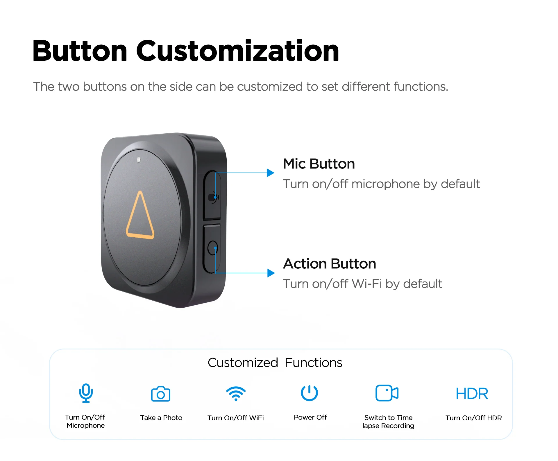 Điều khiển từ xa không dây Bluetooth VIOFO BTR200